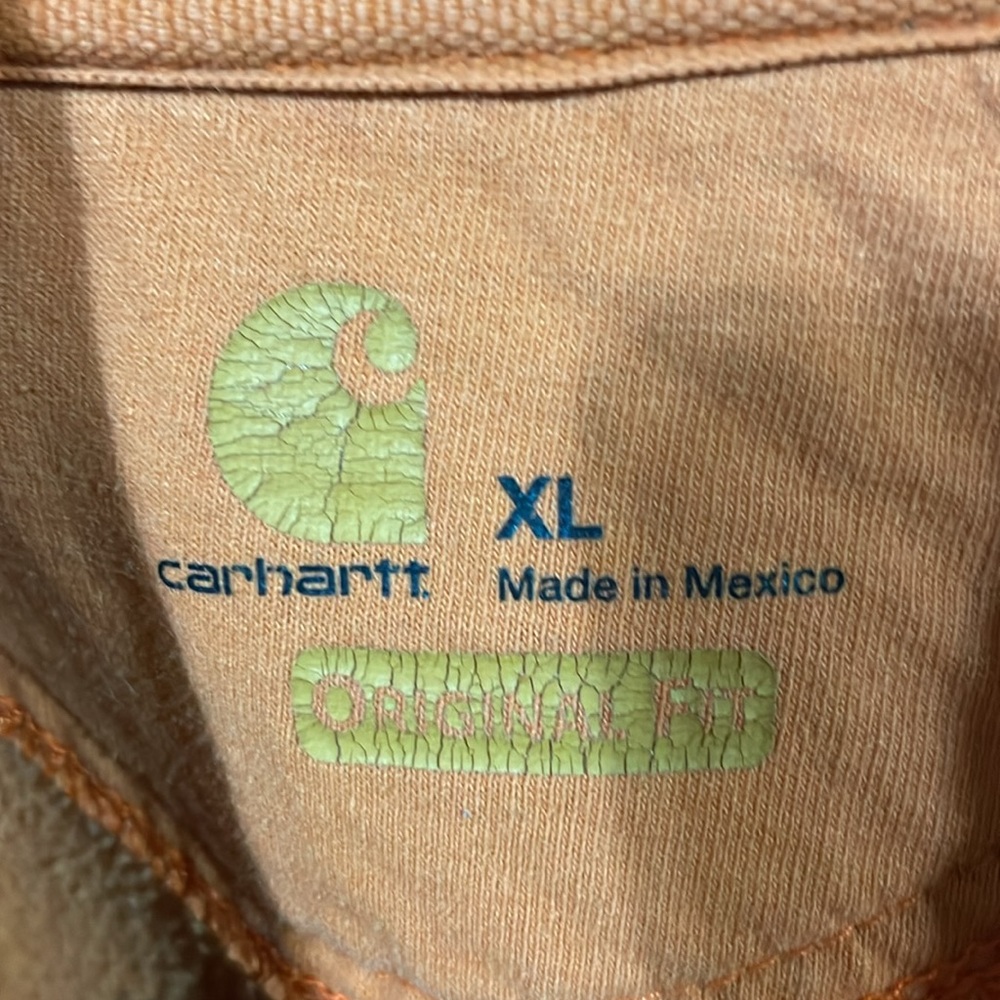 Carhartt Orange Cropped Hoodie - Picture 2 of 4
